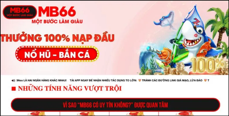 Chiêm ngưỡng các sảnh game tại MB66 cực hot
